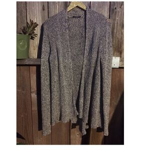 EILEEN FISHER PETITE  FLUTTER CARDIGAN  Linen/Wool